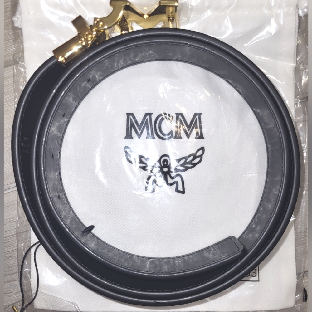 ✨️[NWT] lMCM Slides (9) & Claus M Reversible Belt Combo - Picture 5 of 16